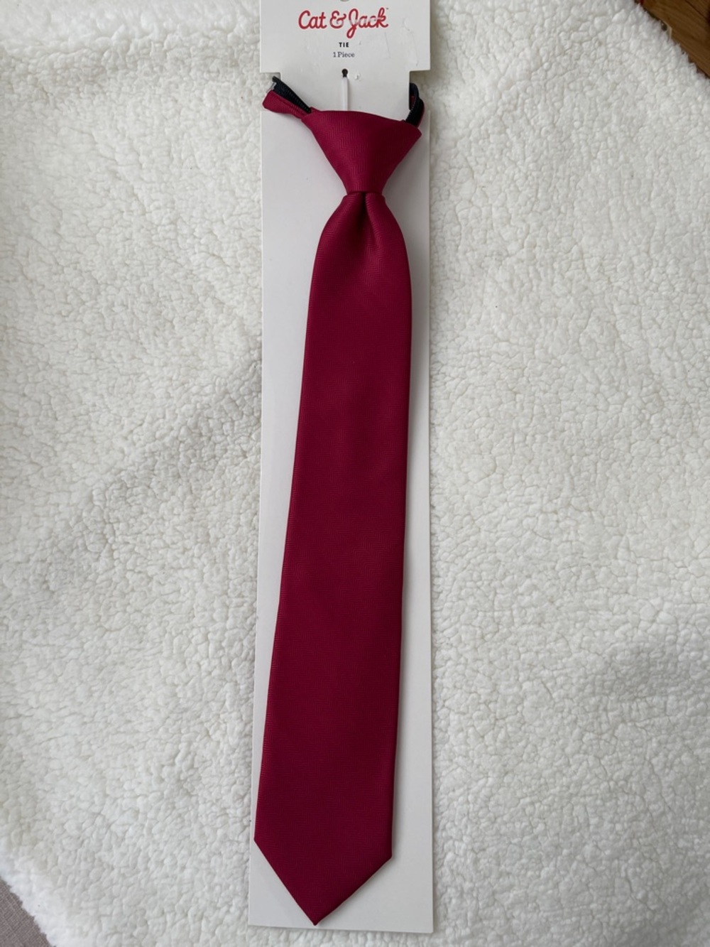 Cat & Jack Deep Burgundy Boys Tie